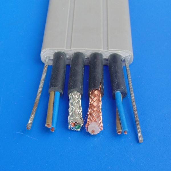 Nitrile insulated and sheathed flat cables